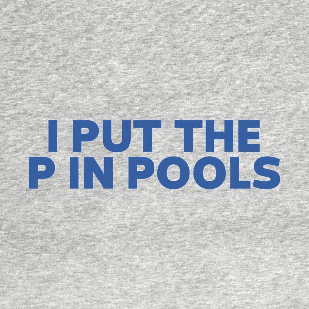 I Put The P In Pools Shirt / Funny Meme Shirt / Swimming Shirt / Spring Break Shirt / Swimming Gift / Gag Gift For Her / Funny Gift For Him by ILOVEY2K